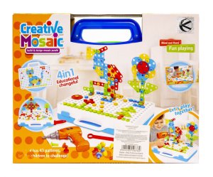 Kreatywny zestaw edukacyjny do skręcania w pudełku z narzędziami 4