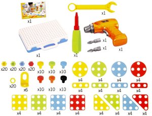 Kreatywny zestaw edukacyjny do skręcania w pudełku z narzędziami 2