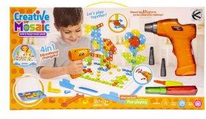 Kreatywny zestaw edukacyjny do skręcania w pudełku z narzędziami 3