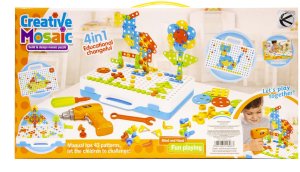 Kreatywny zestaw edukacyjny do skręcania w pudełku z narzędziami 4