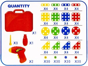 Kreatywny zestaw edukacyjny do skręcania w pudełku z narzędziami 2