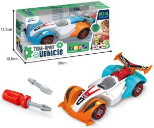 Pojazd auto wyścigowe do rozkręcania i skręcania 7