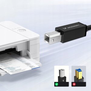 Kabel USB Wozinsky USB-B - USB-C 1 m Czarny (5907769376658) 2