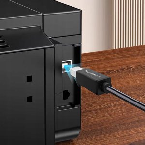 Kabel USB Wozinsky USB-B - USB-C 1 m Czarny (5907769376658) 5