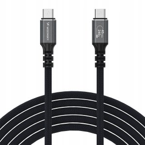 Kabel USB Wozinsky USB-C - USB-C 2 m Czarny (5907769376726) 2