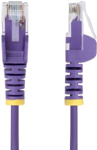 StarTech N6PAT50CMPLS kabel sieciowy Fioletowy 0,5 m Cat6 U/UTP (UTP) 2