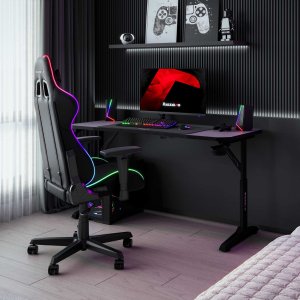 Biurko Huzaro Hero 3.6 Black Czarne 140 cmx60 cm 7