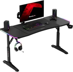 Biurko Huzaro Hero 3.6 RGB Black Czarne 140 cmx60 cm 11