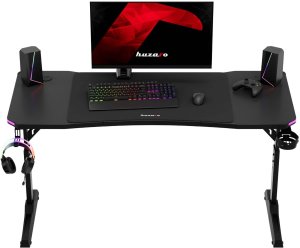 Biurko Huzaro Hero 3.6 RGB Black Czarne 140 cmx60 cm 20
