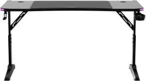 Biurko Huzaro Hero 3.6 RGB Black Czarne 140 cmx60 cm 21