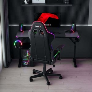 Biurko Huzaro Hero 3.6 RGB Black Czarne 140 cmx60 cm 25