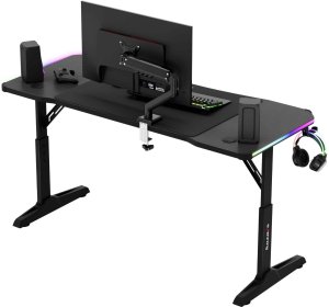 Biurko Huzaro Hero 3.6 RGB Black Czarne 140 cmx60 cm 8