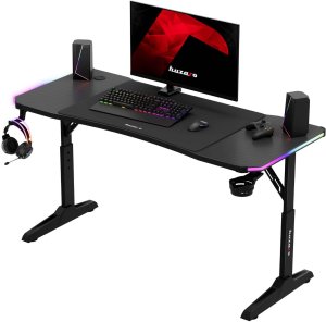Biurko Huzaro Hero 3.6 RGB Black Czarne 140 cmx60 cm 10