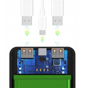 Wozinsky powerbank Wpower 10 000 mah - czarny 12