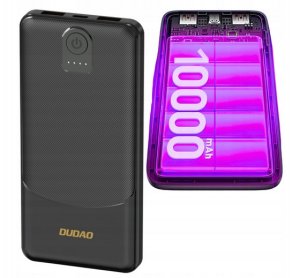 Powerbank Dudao K10 10000mAh 2.4A 2 x USB-A - czarny 6