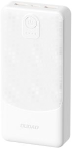 Powerbank Dudao K10 10000mAh 2.4A 2 x USB-A - biały 10