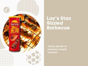 Lays Stax Sizzled Barbecue chińskie chipsy o smaku BBQ 90g 3