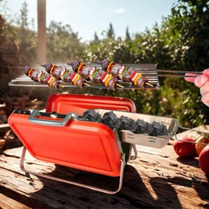 DH Garden Grill Opal ""S lux"" red mini grill czerwo 2