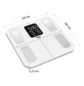 Waga Łazienkowa Analityczna 16 Parametrów Apple Health, Google Fit, IF1320B 3