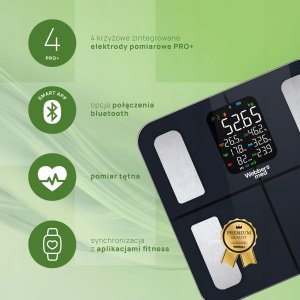 Waga Łazienkowa Analityczna 16 Parametrów Apple Health, Google Fit, IF1320C 4