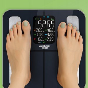 Waga Łazienkowa Analityczna 16 Parametrów Apple Health, Google Fit, IF1320C 7