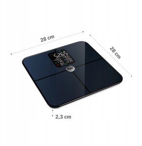 Waga Łazienkowa Analityczna 16 Parametrów Apple Health, Google Fit, IF1321C 2