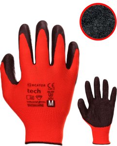 Mercator Rękawice Robocze MERCATOR Tech Red+Black Latex - 120 Par (8 - M) 5