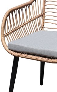 ModernHome Zestaw mebli ogrodowych krzesła krzesło stolik komplet mebli z technoratanu (04K KJFR077 AER) 6
