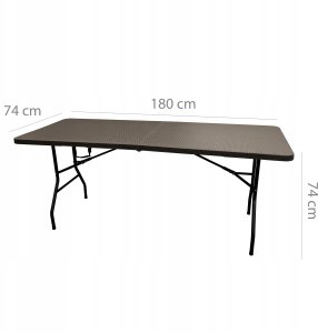 STÓŁ CATERINGOWY BANKIETOWY SKŁADANY OGRODOWY 180CM TECHNORATAN 2
