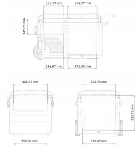LODÓWKA KOMPRESOROWA ZAMRAŻARKA TURYSTYCZNA SAMOCHODOWA 12V/230V 40L SMART 12