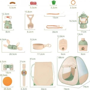 WOOPIE Discovery Zestaw Małego Odkrywcy Namiot Kempingowy XXL na Biwak 15 el. 7