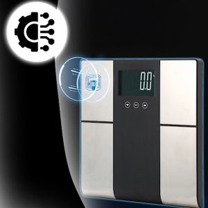 Waga łazienkowa analityczna z pomiarem tłuszczu wody mięśni BMI KCAL LCD do 225 kg 2