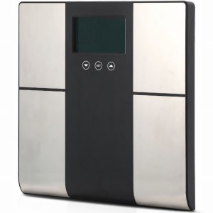Waga łazienkowa analityczna z pomiarem tłuszczu wody mięśni BMI KCAL LCD do 225 kg 3