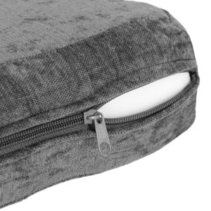 Sofa składana modułowa dla dzieci duża 2-osobowa DIY 10 miękkich poduch tkanina szenilowa - szara ECOTOYS 9