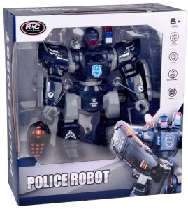 Zdalnie sterowany ROBOT POLICYJNY - chodzi, tańczy, strzela i świeci RC0731 14