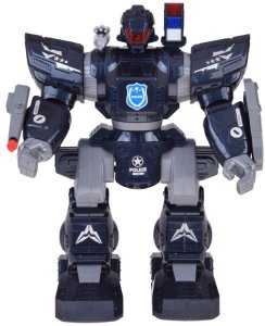 Zdalnie sterowany ROBOT POLICYJNY - chodzi, tańczy, strzela i świeci RC0731 5