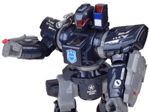 Zdalnie sterowany ROBOT POLICYJNY - chodzi, tańczy, strzela i świeci RC0731 9