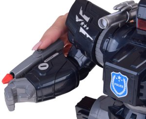 Zdalnie sterowany ROBOT POLICYJNY - chodzi, tańczy, strzela i świeci RC0731 10