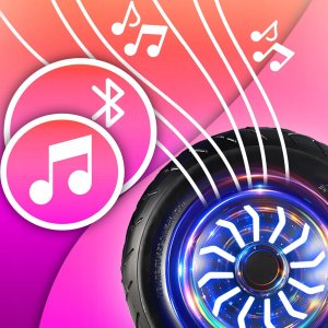 Deskorolka elektryczna Hoverboard z głośnikiem Bluetooth światłem LED ochraniaczami 6.5'' 4