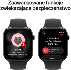 Smartwatch Apple Watch 11 GPS 46mm Jet Black Alu Sport Band M/L Czarny  (MEUX4WF/A) 6