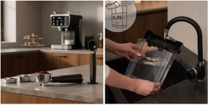 Ekspres do kawy kolbowy spieniacz do mleka 20 bar Berdsen BD-773 czarny 14