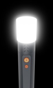 Latarka turystyczna akumulatorowa 1200lm 300m zoom 2