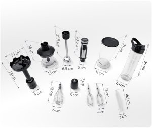 Blender ręczny z butelką 1500 W BD-754 Berdsen 5