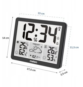Stacja pogodowa z DCF meteo SP201 z pogodynką 4