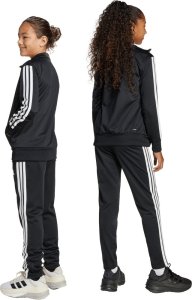 Dres dla dzieci adidas Essentials Climacool Kids 3 Stripes Training Tracksuit 205 czarny JD6502 164cm 5