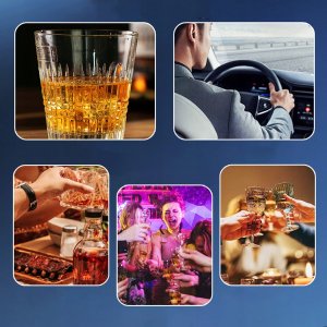 Alkomat Policyjny Profesjonalny Cyfrowy Alkotest Domowy Latarka 5x Ustnik 14