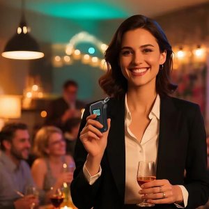 Alkomat Policyjny Profesjonalny Cyfrowy Alkotest Domowy Latarka 5x Ustnik 3