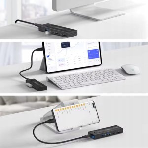 Obudowa na dysk HUB USB-C 7w1 SSD M.2 NVME PCIE SATA SD Adapter Kieszeń M2 Zenwire HUB63 5