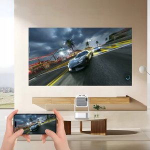Mini Projektor Przenośny Rzutnik Android 13 WiFi 360 Full HD 4K do Telefonu Zenwire IMC360 8