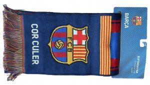 Szalik Kibica Piłkarski FC Barcelona BARCA Cor Culer Tkany Frędzle 24/25 5